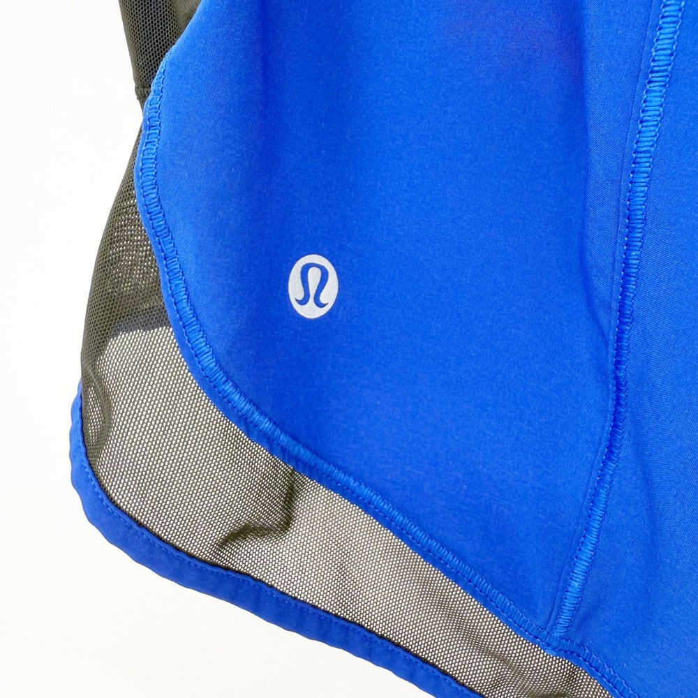 Lululemon Mind Over Miles Running 3.5" Shorts Jet Stream/Black Size 6 - Picture 6 of 11